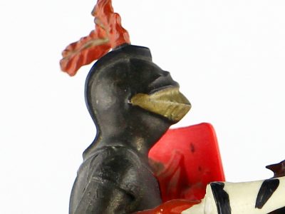 Figurine Starlux Cavalier Chevalier Moyen Age Armure Guerrier Lance