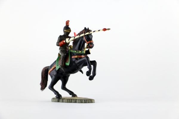 Figurine Starlux Cavalier Chevalier Moyen Age Armure Guerrier Lance