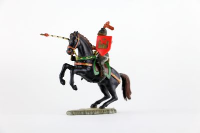 Figurine Starlux Cavalier Chevalier Moyen Age Armure Guerrier Lance