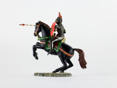 Figurine Starlux Cavalier Chevalier Moyen Age Armure Guerrier Lance