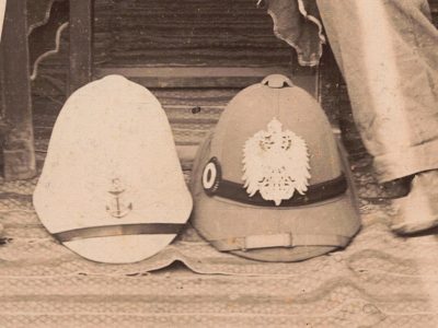 Grande CDV - Carte Cabinet - Infanterie de Marine - Troupe du Corps Expéditionnaire en Asie Allemand - Guerre 1900 - Tonkin - Chine Guerre de Boxers - Médaille