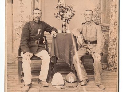 Grande CDV - Carte Cabinet - Infanterie de Marine - Troupe du Corps Expéditionnaire en Asie Allemand - Guerre 1900 - Tonkin - Chine Guerre de Boxers - Médaille