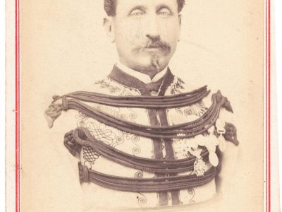 Carte CDV photo Soldat France - Officier Chasseur d'Afrique - Second Empire - Médaille - Décoration - Uniforme - 3e régiment de chasseurs d'Afrique