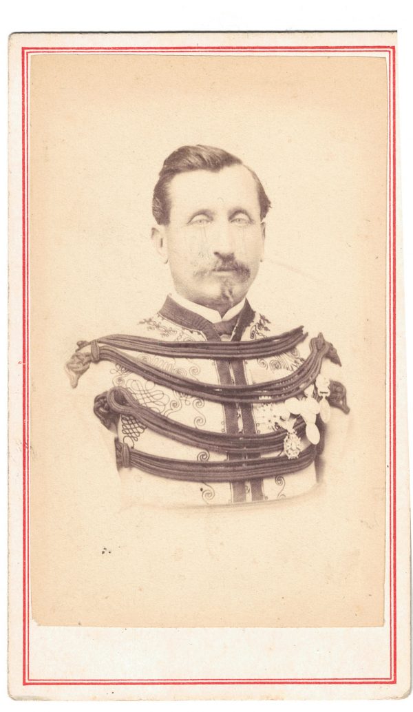 Carte CDV photo Soldat France - Officier Chasseur d'Afrique - Second Empire - Médaille - Décoration - Uniforme - 3e régiment de chasseurs d'Afrique