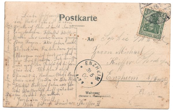 Photo Carte Postale - Armée Allemande - Manoeuvre - Uniforme - Artillerie – Batterie - Service militaire
