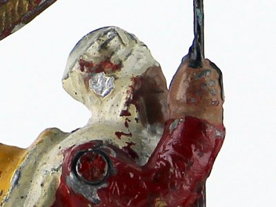 Figurine Cavalier Plomb Creux Bedouin Fanion Guerre du Rif