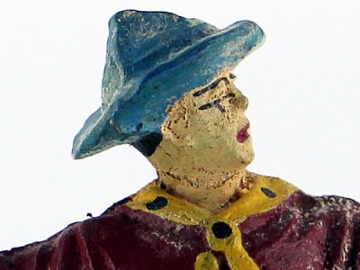 Figurine En Composition Cowboy Lassos Western Etats Unis Plaine