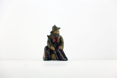 Figurine Plomb Creux Cowboy Western Indien Campement Orpailleur Plaine Amerique