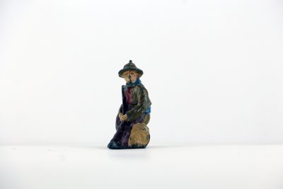 Figurine Plomb Creux Cowboy Western Indien Campement Orpailleur Plaine Amerique