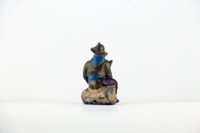 Figurine Plomb Creux Cowboy Western Indien Campement Orpailleur Plaine Amerique