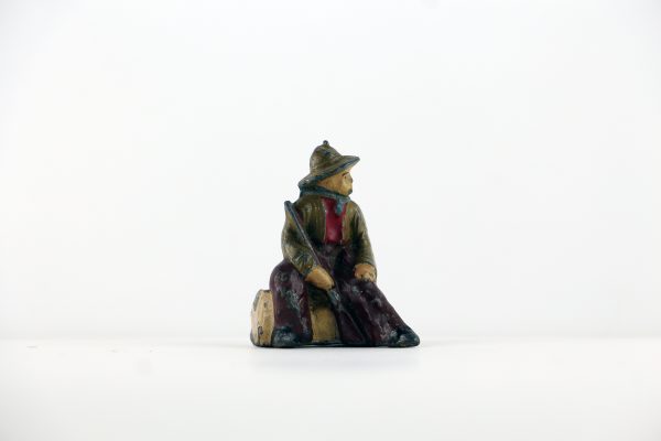 Figurine Plomb Creux Cowboy Western Indien Campement Orpailleur Plaine Amerique