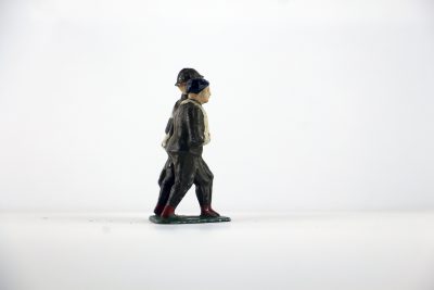 Figurine Plomb Creux France 1940 Infirmier Blessé Infirmerie Front Bataille