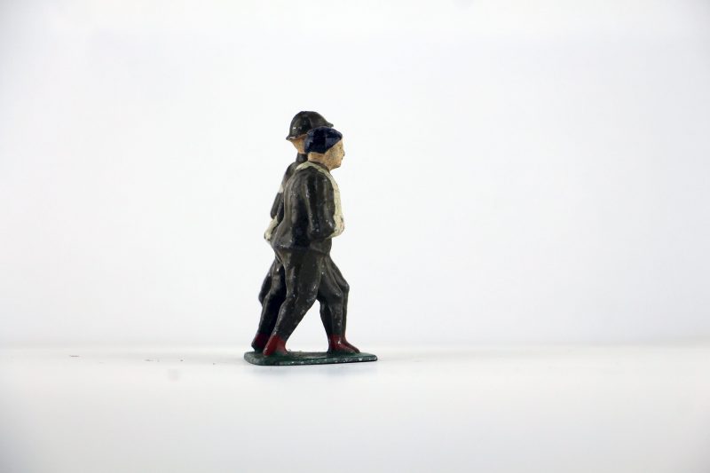 Figurine Plomb Creux France 1940 Infirmier Blessé Infirmerie Front Bataille