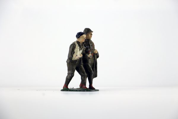 Figurine Plomb Creux France 1940 Infirmier Blessé Infirmerie Front Bataille