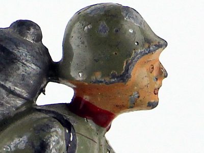 Figurine Plomb Creux Allemagne 1914/1918 Lance Flamme Tranchée Flammenwerfer