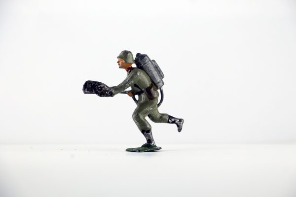 Figurine Plomb Creux Allemagne 1914/1918 Lance Flamme Tranchée Flammenwerfer
