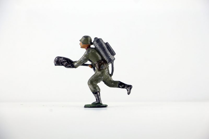 Figurine Plomb Creux Allemagne 1914/1918 Lance Flamme Tranchée Flammenwerfer