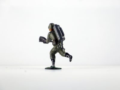 Figurine Plomb Creux Allemagne 1914/1918 Lance Flamme Tranchée Flammenwerfer