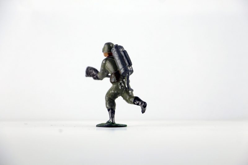 Figurine Plomb Creux Allemagne 1914/1918 Lance Flamme Tranchée Flammenwerfer