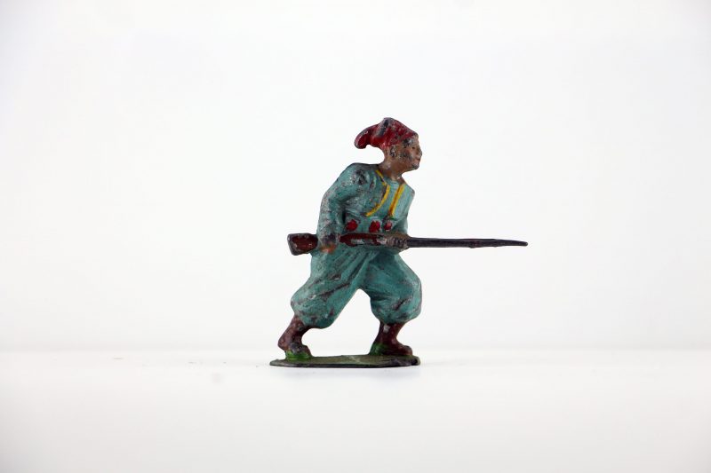 Figurine Plomb Creux France Turcos Uniforme Tirailleur Algérien Chechia