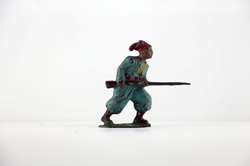 Figurine Plomb Creux France Turcos Uniforme Tirailleur Algérien Chechia
