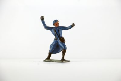 Figurine Plomb Creux France Poilu Grenade Guerre 14/18 Uniforme Tranchée Front