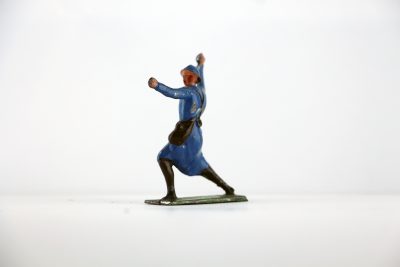 Figurine Plomb Creux France Poilu Grenade Guerre 14/18 Uniforme Tranchée Front
