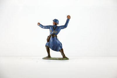 Figurine Plomb Creux France Poilu Grenade Guerre 14/18 Uniforme Tranchée Front