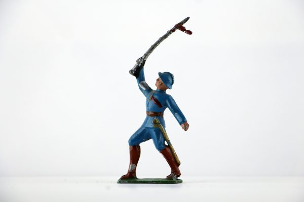 Figurine Plomb Creux France Poilu Chef de Musique Fanfare Guerre 14/18 Uniforme Tranchée Front