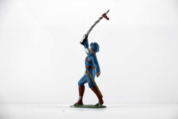 Figurine Plomb Creux France Poilu Chef de Musique Fanfare Guerre 14/18 Uniforme Tranchée Front