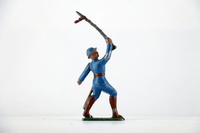 Figurine Plomb Creux France Poilu Chef de Musique Fanfare Guerre 14/18 Uniforme Tranchée Front