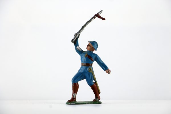 Figurine Plomb Creux France Poilu Chef de Musique Fanfare Guerre 14/18 Uniforme Tranchée Front