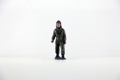 Figurine Plomb Creux France Aviateur Pilote Aviation Française Guerre 39 Uniforme