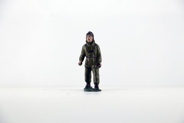 Figurine Plomb Creux France Aviateur Pilote Aviation Française Guerre 39 Uniforme