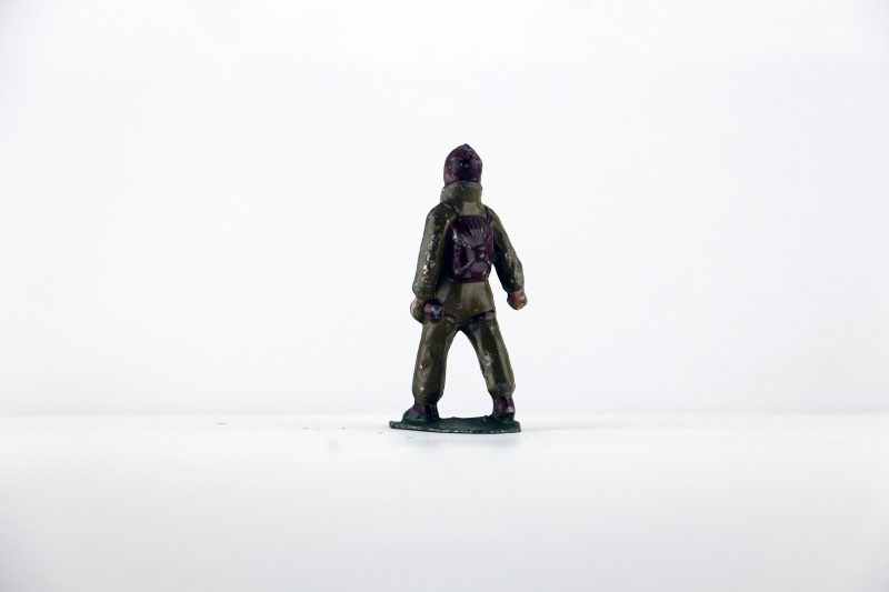 Figurine Plomb Creux France Aviateur Pilote Aviation Française Guerre 39 Uniforme
