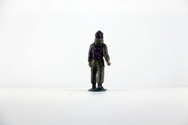 Figurine Plomb Creux France Aviateur Pilote Aviation Française Guerre 39 Uniforme