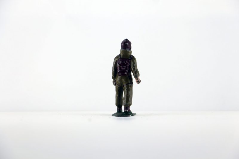 Figurine Plomb Creux France Aviateur Pilote Aviation Française Guerre 39 Uniforme