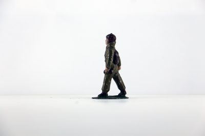 Figurine Plomb Creux France Aviateur Pilote Aviation Française Guerre 39 Uniforme