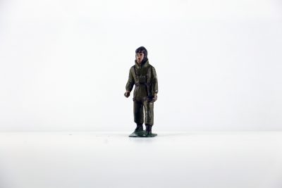 Figurine Plomb Creux France Aviateur Pilote Aviation Française Guerre 39 Uniforme