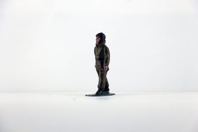 Figurine Plomb Creux France Aviateur Pilote Aviation Française Guerre 39 Uniforme