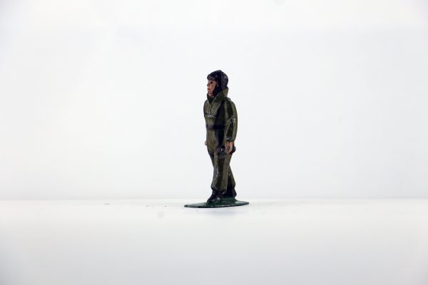 Figurine Plomb Creux France Aviateur Pilote Aviation Française Guerre 39 Uniforme