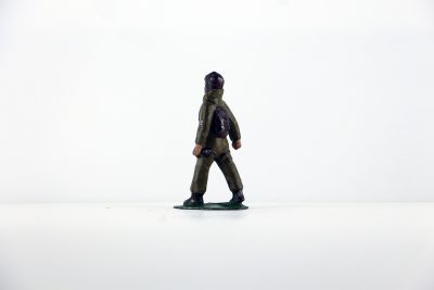 Figurine Plomb Creux France Aviateur Pilote Aviation Française Guerre 39 Uniforme