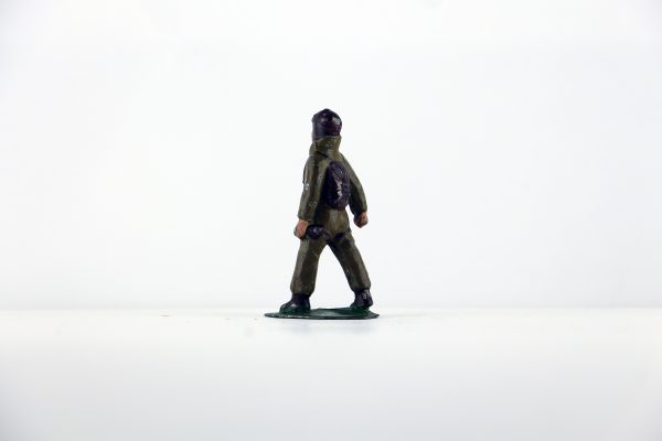 Figurine Plomb Creux France Aviateur Pilote Aviation Française Guerre 39 Uniforme