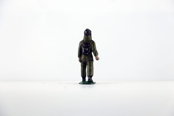 Figurine Plomb Creux France Aviateur Pilote Aviation Française Guerre 39 Uniforme
