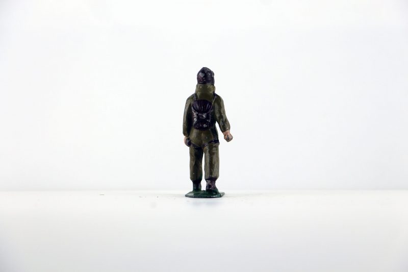 Figurine Plomb Creux France Aviateur Pilote Aviation Française Guerre 39 Uniforme
