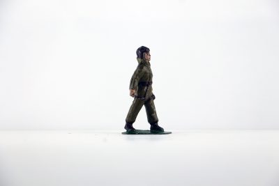 Figurine Plomb Creux France Aviateur Pilote Aviation Française Guerre 39 Uniforme