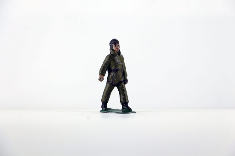 Figurine Plomb Creux France Aviateur Pilote Aviation Française Guerre 39 Uniforme