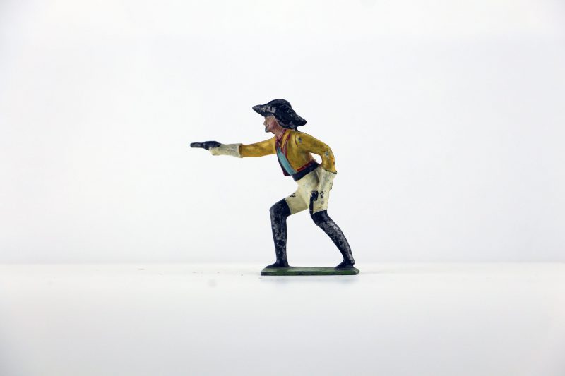 Figurine Plomb Creux Amerique CowBoy Buffalo Bill Guerre Indienne Bill Cody