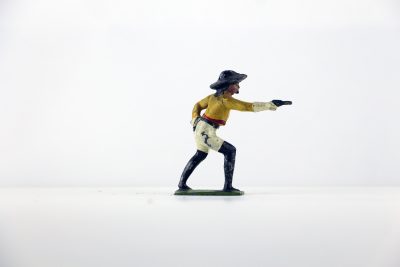 Figurine Plomb Creux Amerique CowBoy Buffalo Bill Guerre Indienne Bill Cody