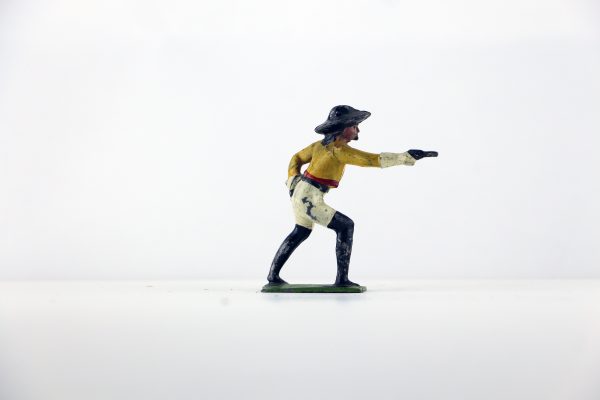 Figurine Plomb Creux Amerique CowBoy Buffalo Bill Guerre Indienne Bill Cody